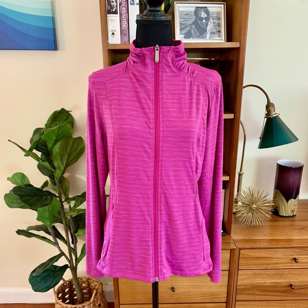 Lole Zip-Up Athleisure Athletic Purple Jacket Size L